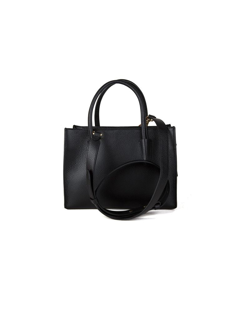 Coccinelle Myrtha26 Tote Bag — Black Cowhide