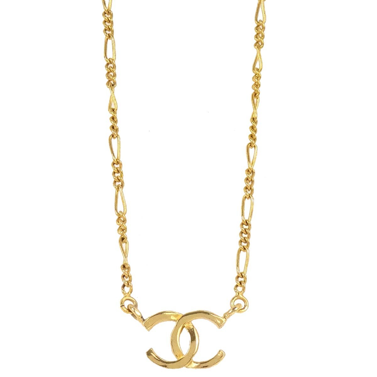 Chanel Quilted Cc Pendant Chain Metal Gold Gold_plated Bijoux
