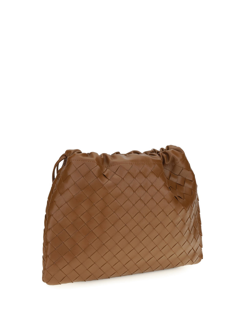 Bottega Veneta Intrecciato Woven Leather Clutch — Brown Calf