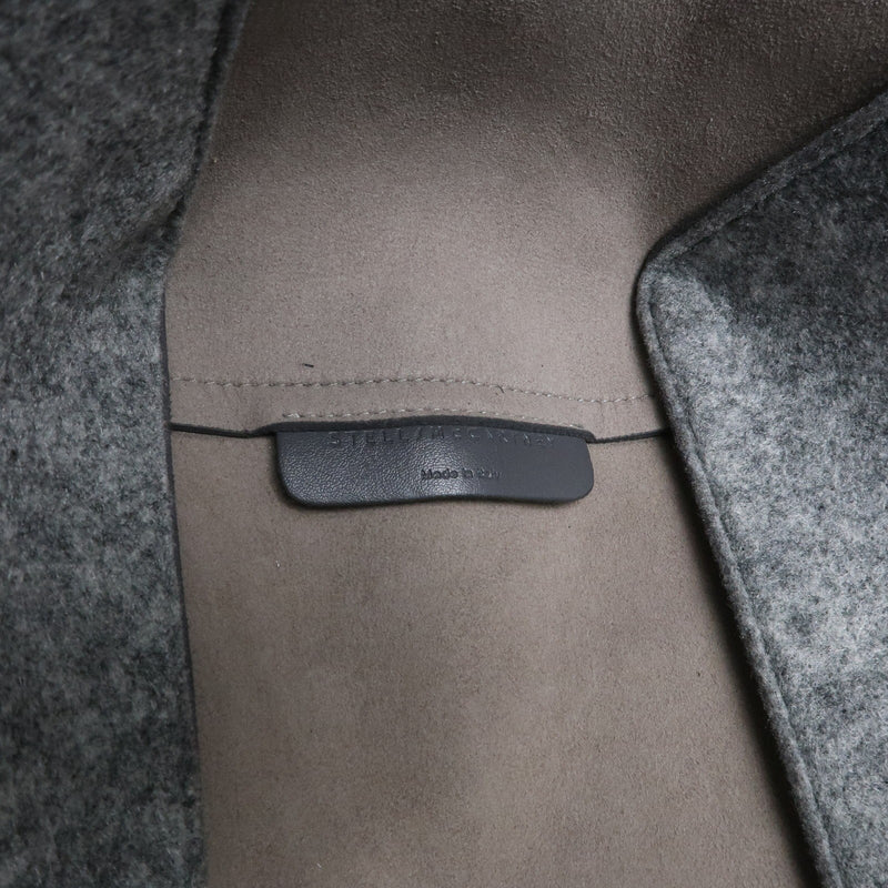 Stella Mccartney Alter Faux Leather Gray Canvas Bag