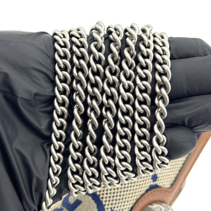 Gucci Dionysus Chain Jumbo Gg Canvas Brown Bag