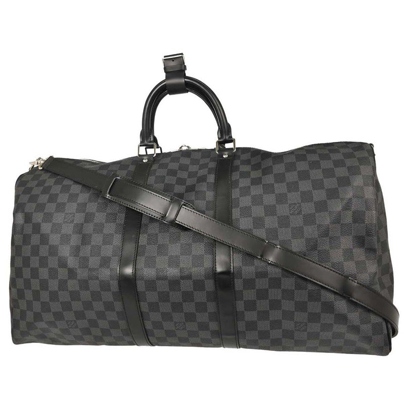 Louis Vuitton Keepall Bandouliere Damier Graphite Gray Canvas Bag