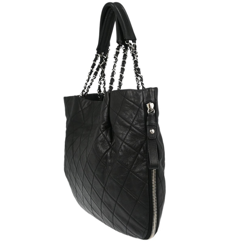 Chanel Timeless Cc Expandable Quilted Caviar Black Leather Bag