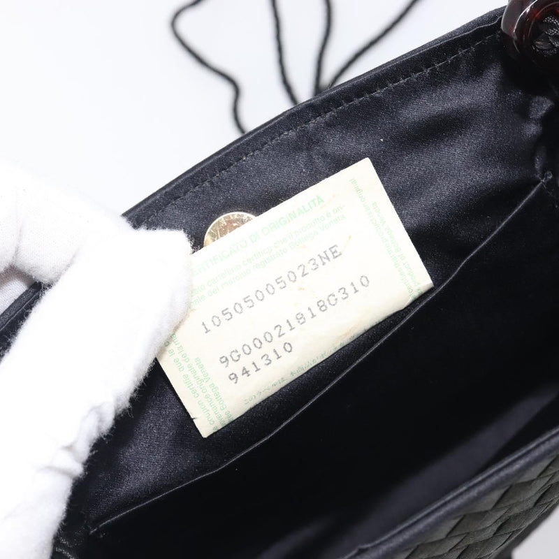 Bottega Veneta Vintage Intrecciato Hobo Nylon Black