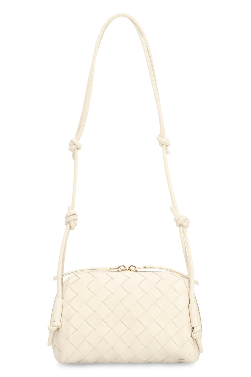 Bottega Veneta Shoulder Bag — Beige Calf Leather