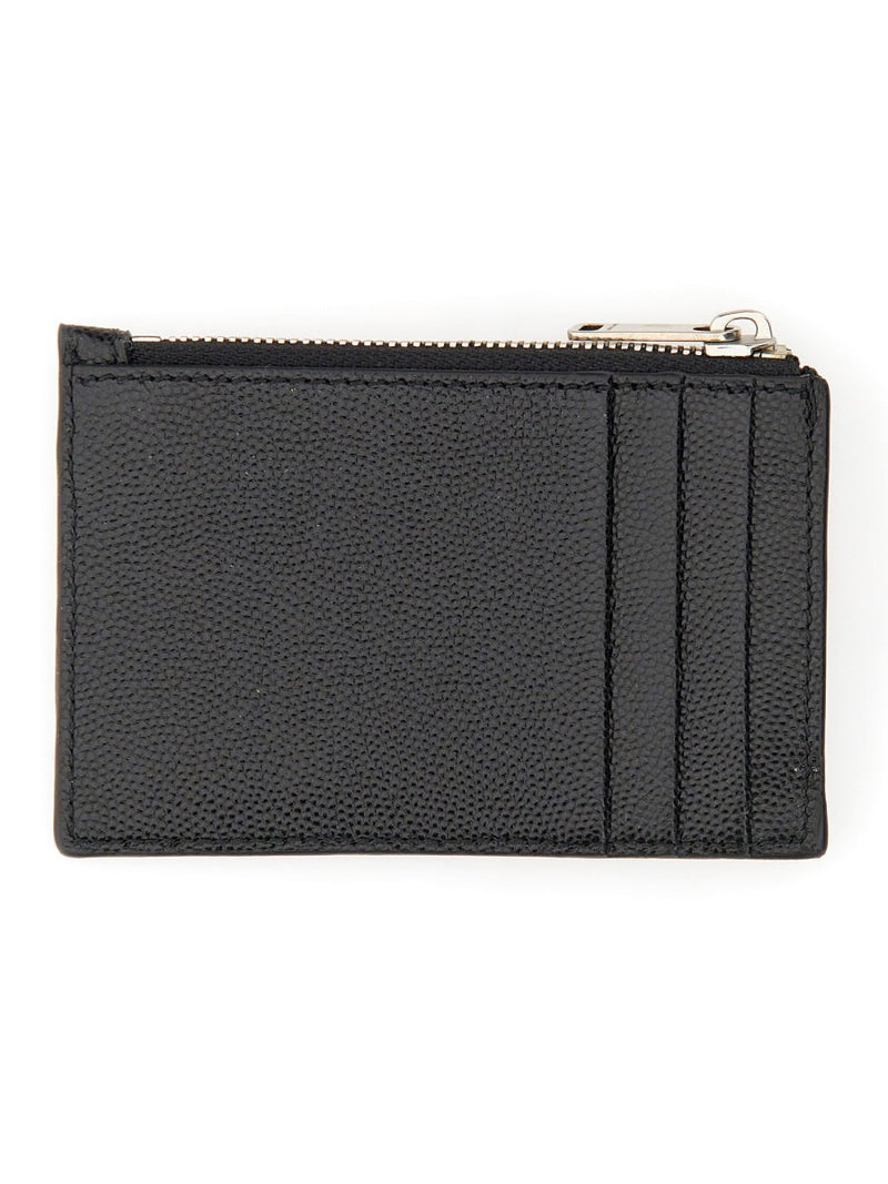 Palm Angels Leather Card Case — Black Wallets & Purses