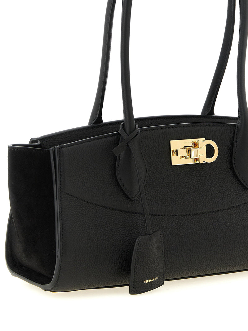 Ferragamo Studio Shoulder Bag — Black