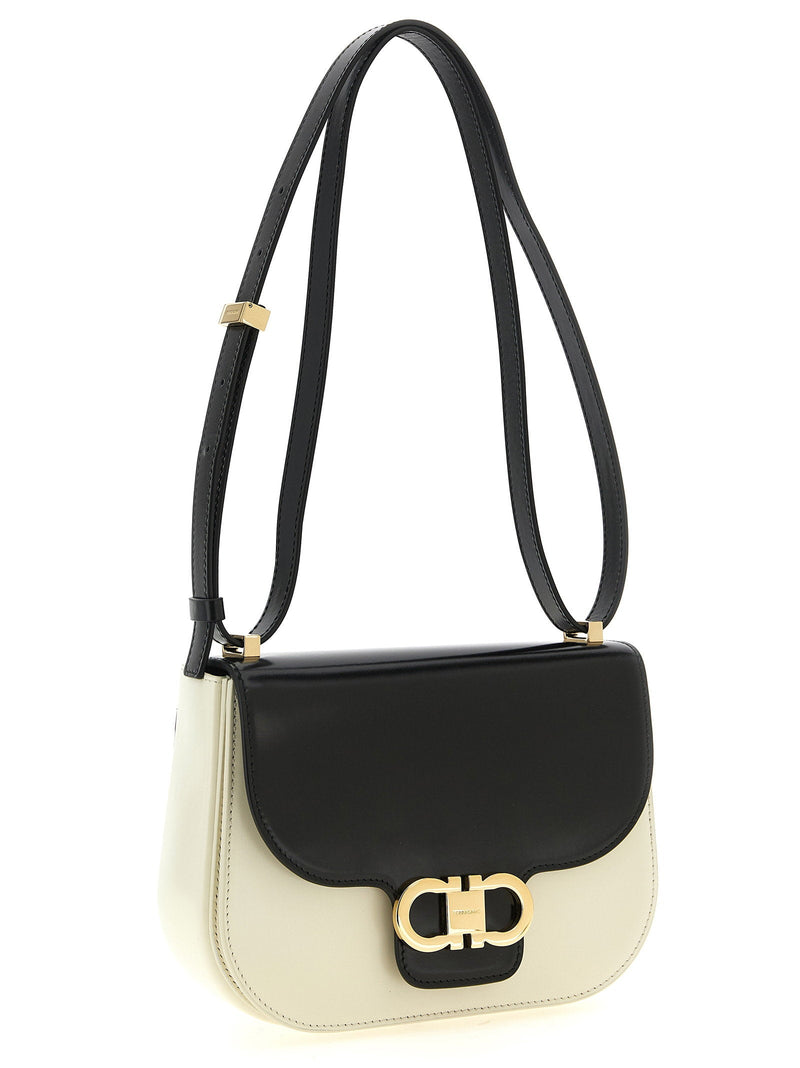 Ferragamo Crossbody Bag — Cream Smooth Calf Leather