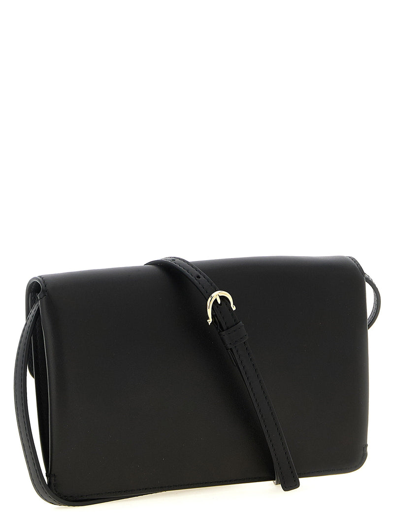 Ferragamo Harley Clutch — Black Calf Leather