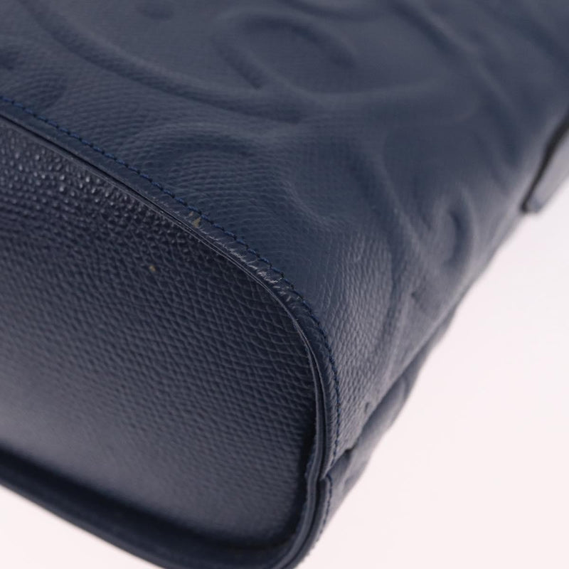 Saint Laurent Overseas Leather Navy Bag