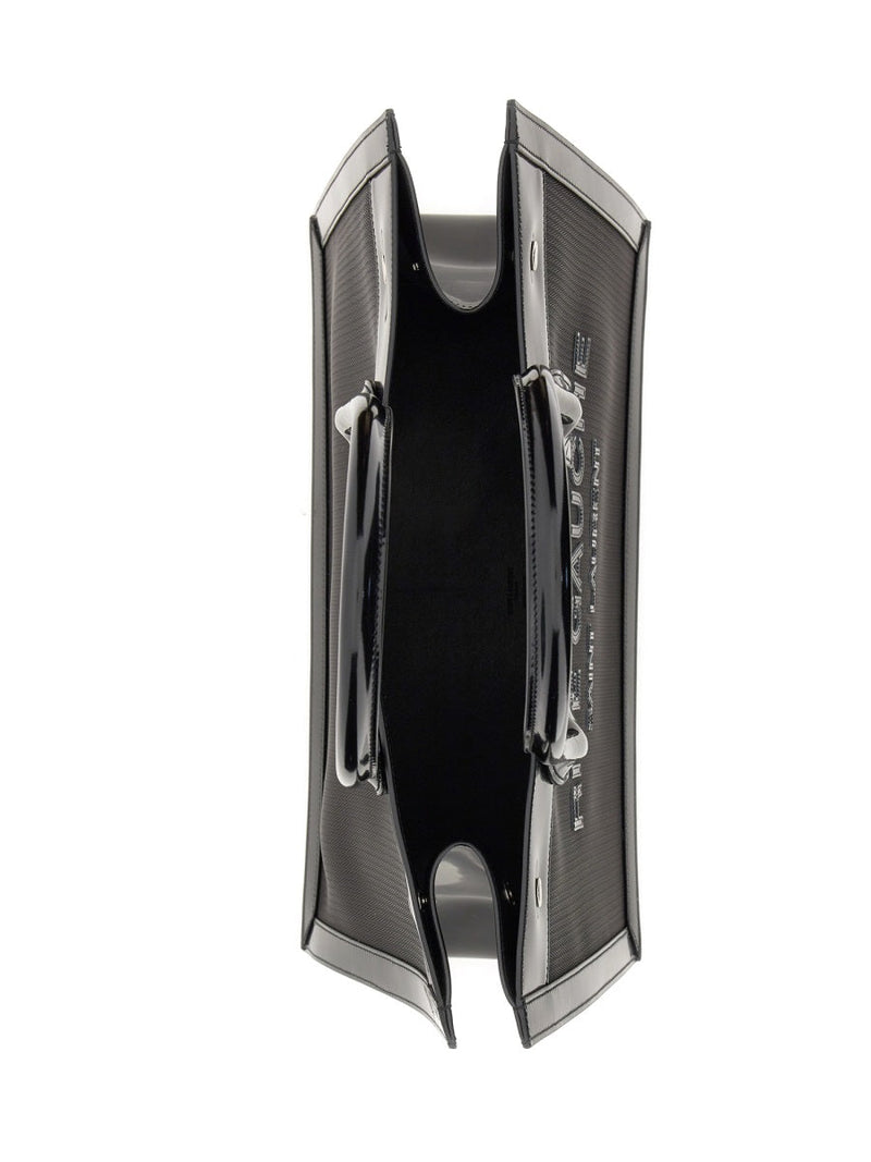 Saint Laurent Rive Gauche Shoulder Bag — Black Polyamide
