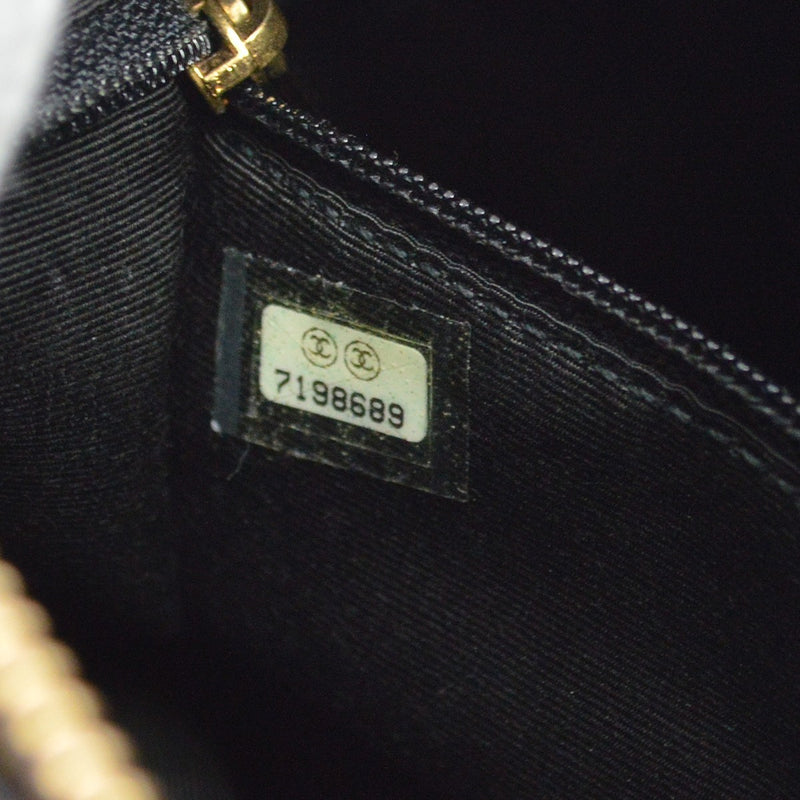 Chanel Chocolate Bar Barrel Quilted Leather Black Bag