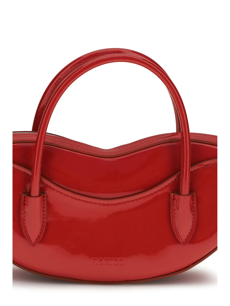 Fiorucci Top Handle Bag — Red Calf Leather