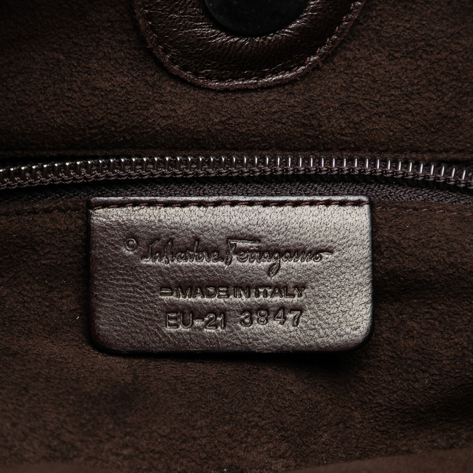 Chevron Calfskin and Studded Suede Hobo - Image 5