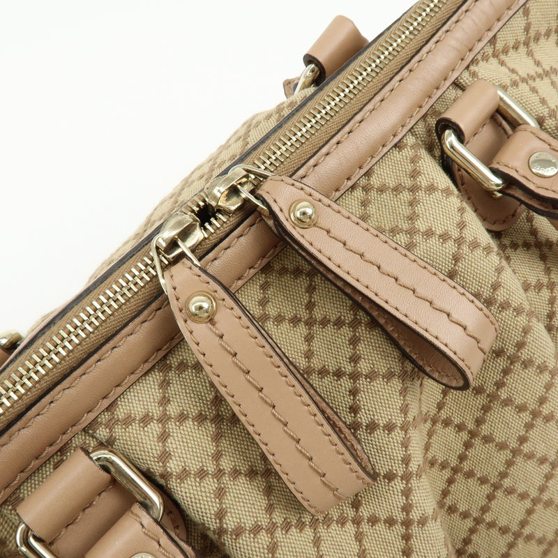 Gucci Sukey Diamante Canvas With Leather Beige Bag