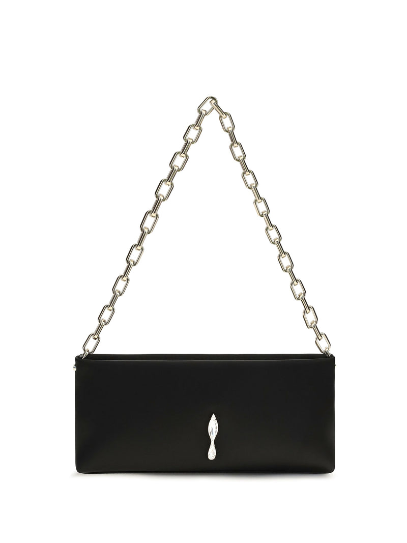 Christian Louboutin Maykimay Shoulder Bag — Black Calf Leather
