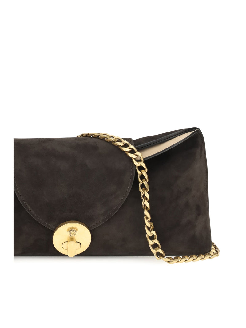 Versace Vivian Clutch — Brown Calf Leather Bos Taurus