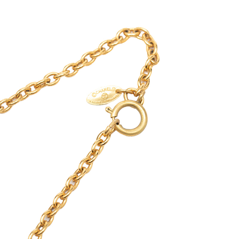 CC Gold Plated Sunburst Medallion Pendant Necklace - Image 7