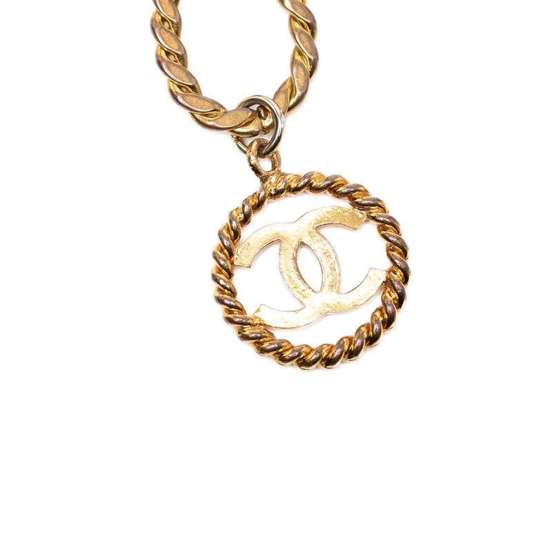 Gold Plated CC Medallion Chain Link Belt - Image 4