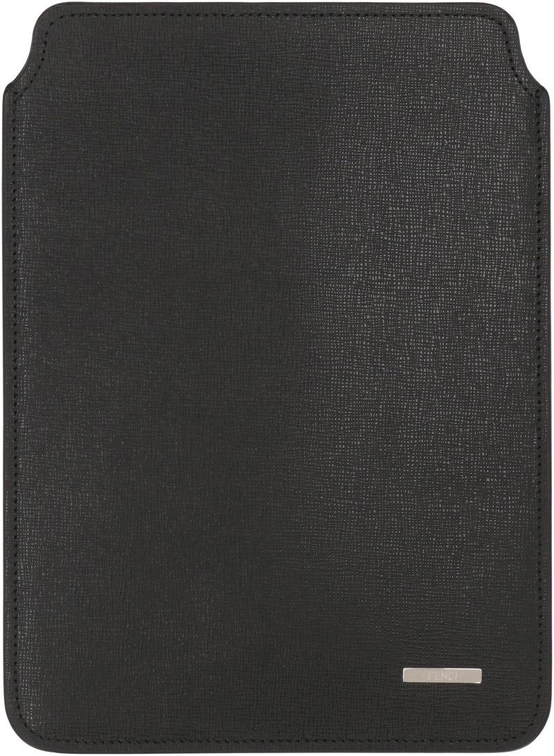 Fendi Leather Ipad Card Case — Black Cases