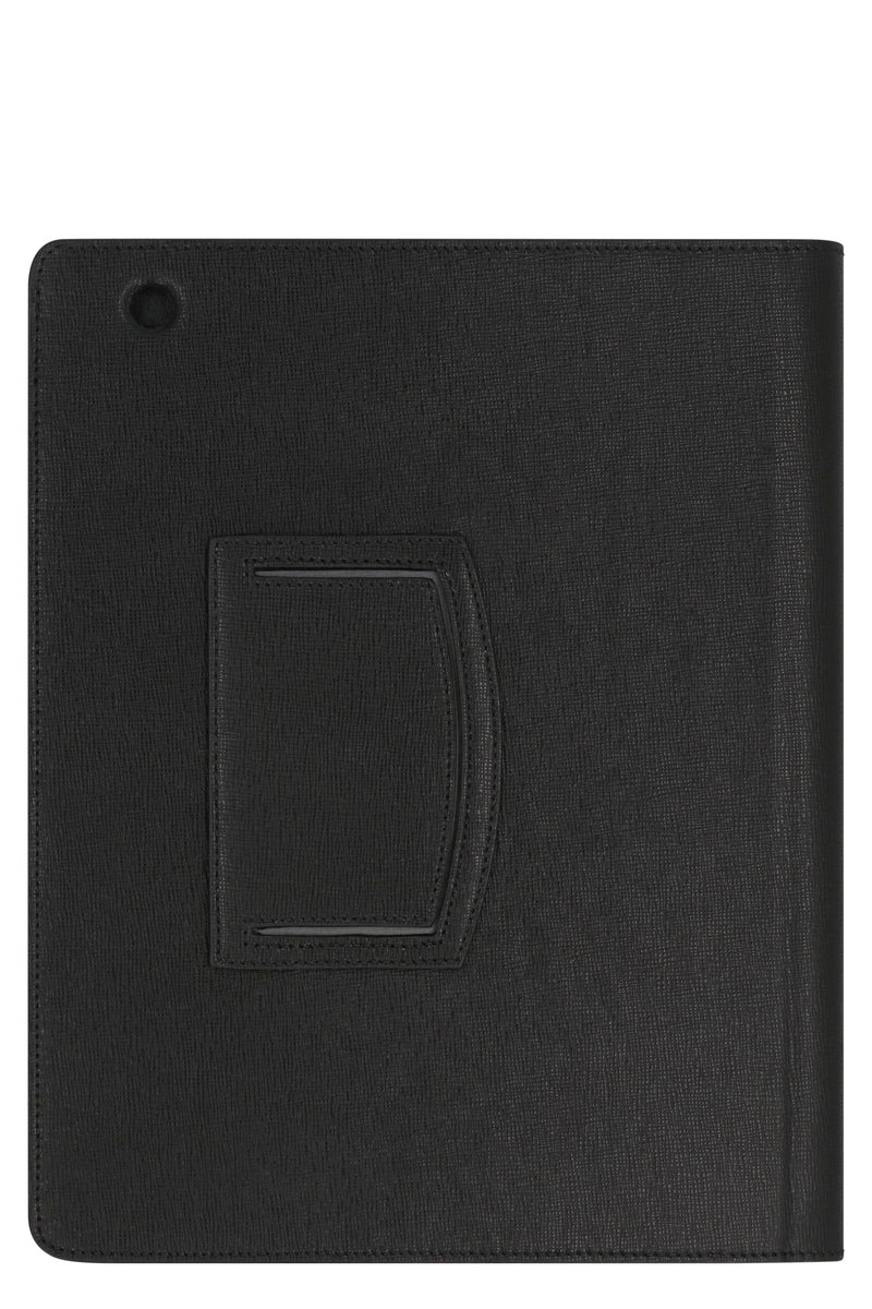 Fendi Calf Leather Ipad Cover — Black Wallet