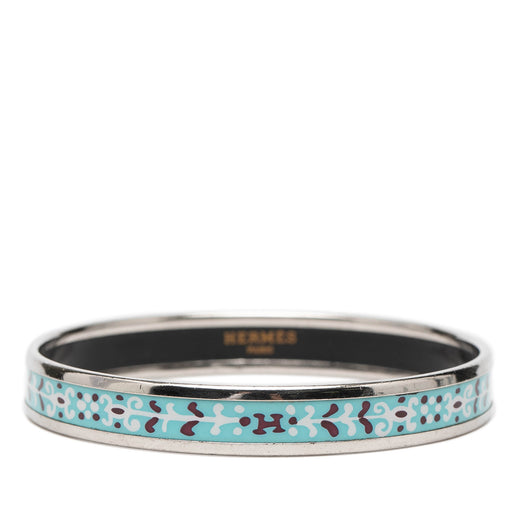 Narrow Flower Petal Enamel Bangle 62 - Image 1