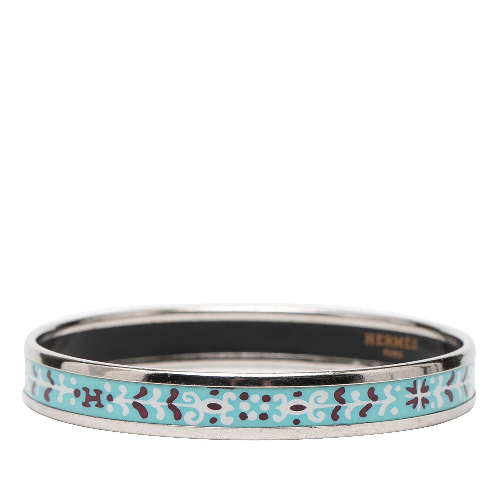 Narrow Flower Petal Enamel Bangle 62 - Image 2