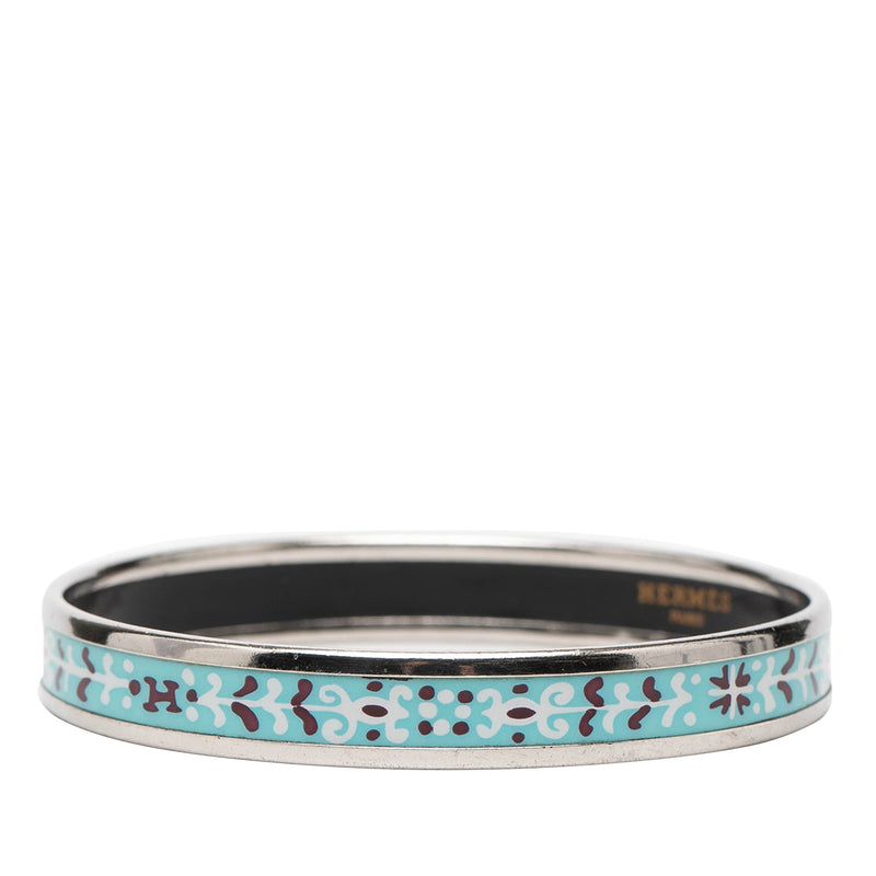 Narrow Flower Petal Enamel Bangle 62 - Image 2