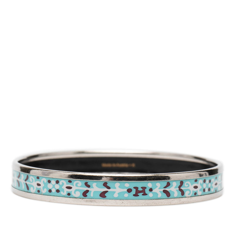Narrow Flower Petal Enamel Bangle 62 - Image 3