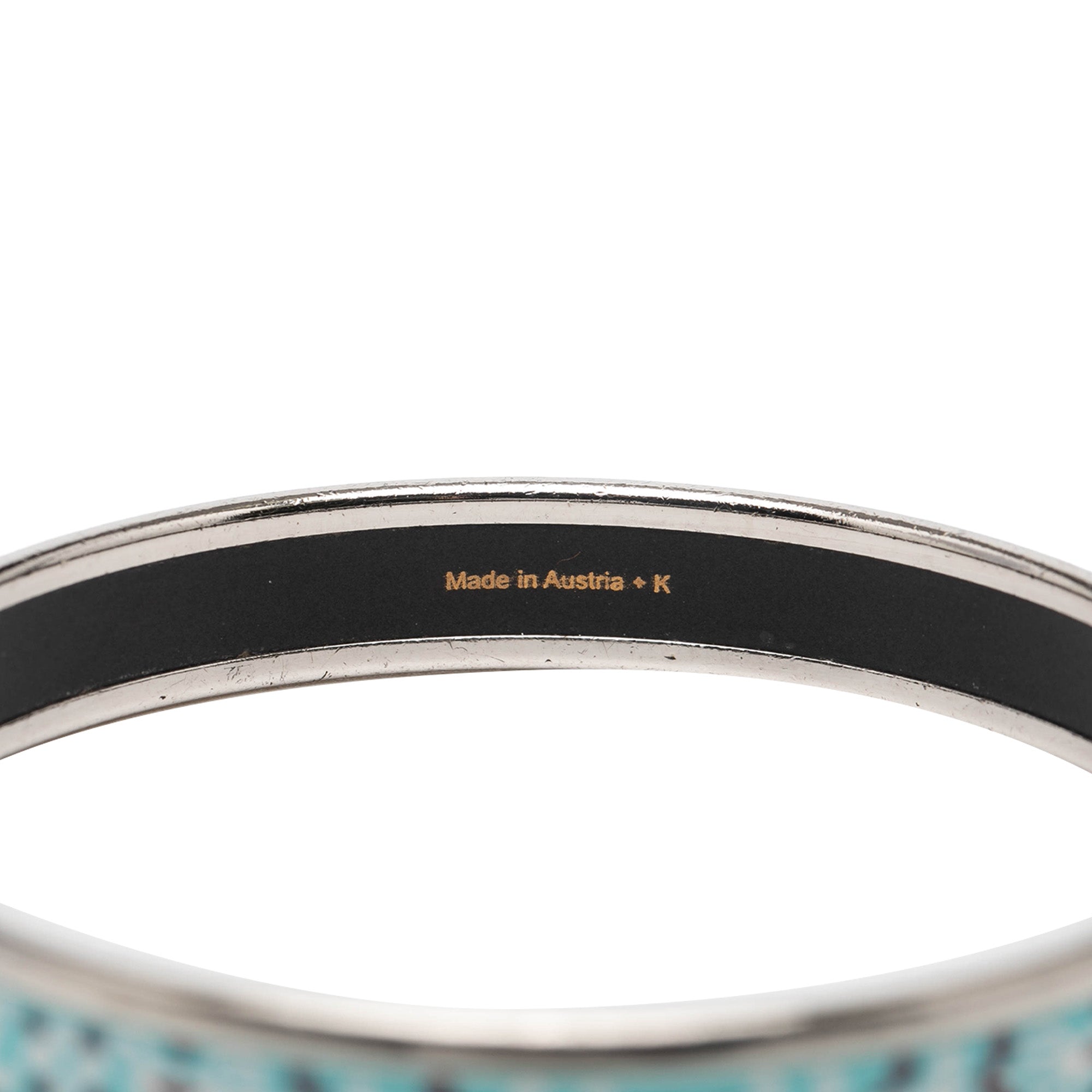 Narrow Flower Petal Enamel Bangle 62 - Image 5