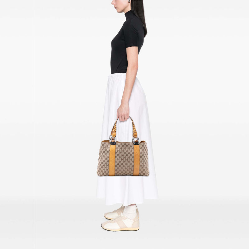 GG Canvas Bamboo Libeccio Tote - Image 7
