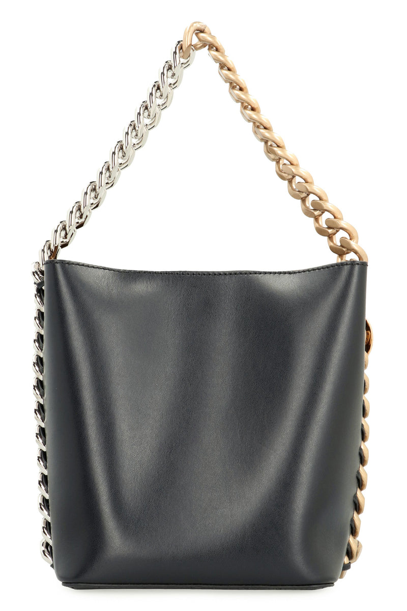 Stella Mccartney Frayme Bucket Bag — Black Polyamide