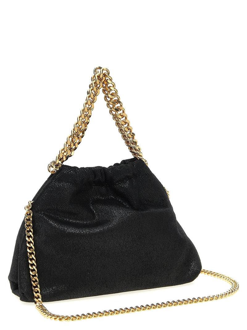 Stella Mccartney Shoulder Bag — Black Shaggy Deer Vegan Fabric