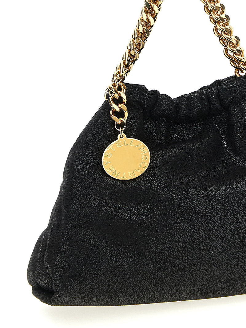 Stella Mccartney Shoulder Bag — Black Shaggy Deer Vegan Fabric