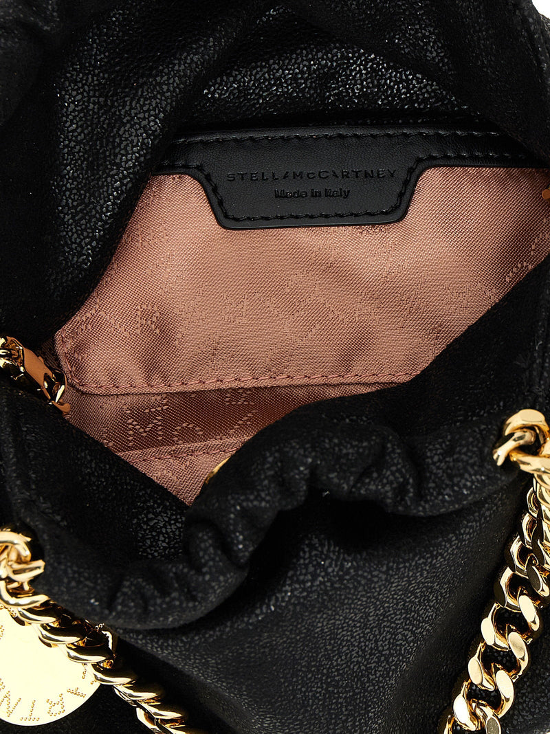Stella Mccartney Shoulder Bag — Black Shaggy Deer Vegan Fabric