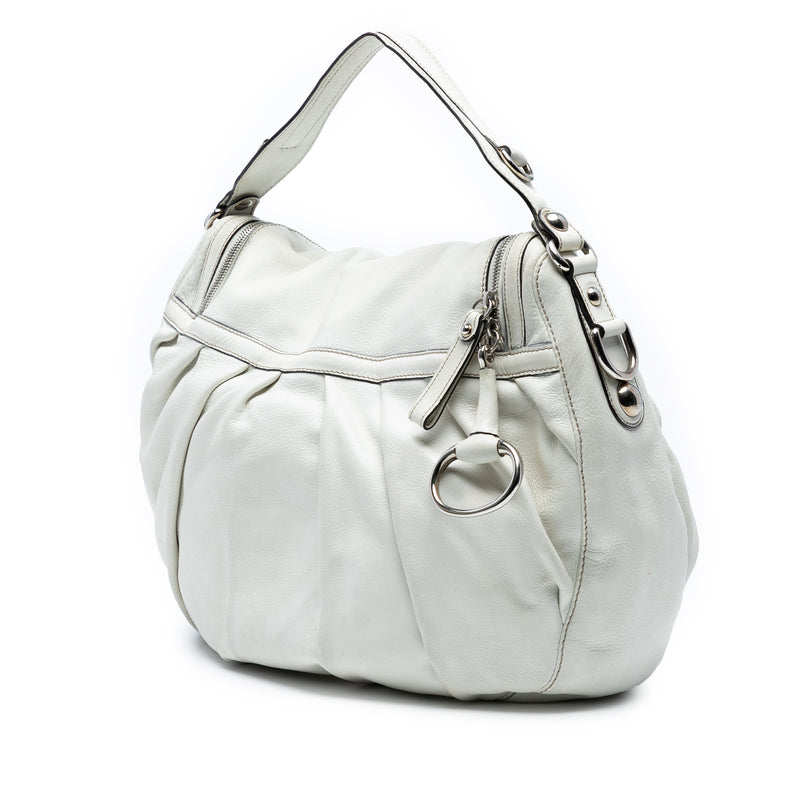 Medium Pebbled Calfskin Icon Bit Satchel - Image 2