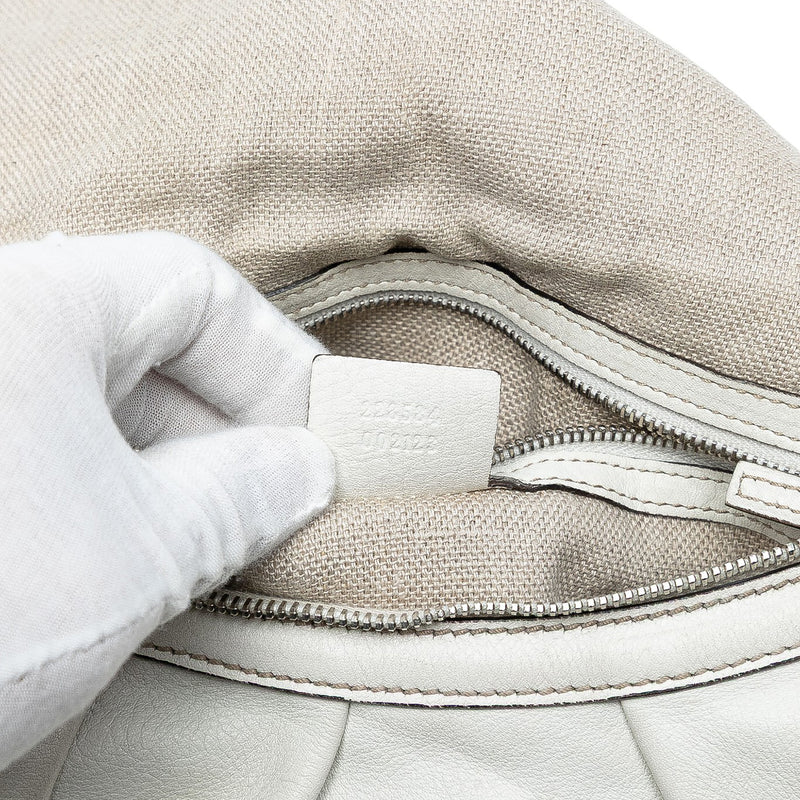 Medium Pebbled Calfskin Icon Bit Satchel - Image 5
