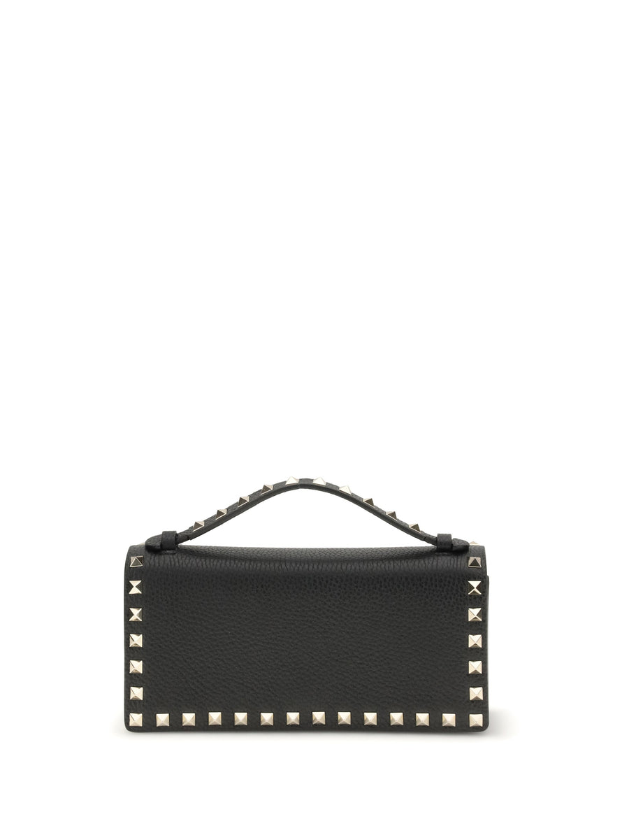 Valentino Garavani Wallet — Black Calf Leather Bos Taurus