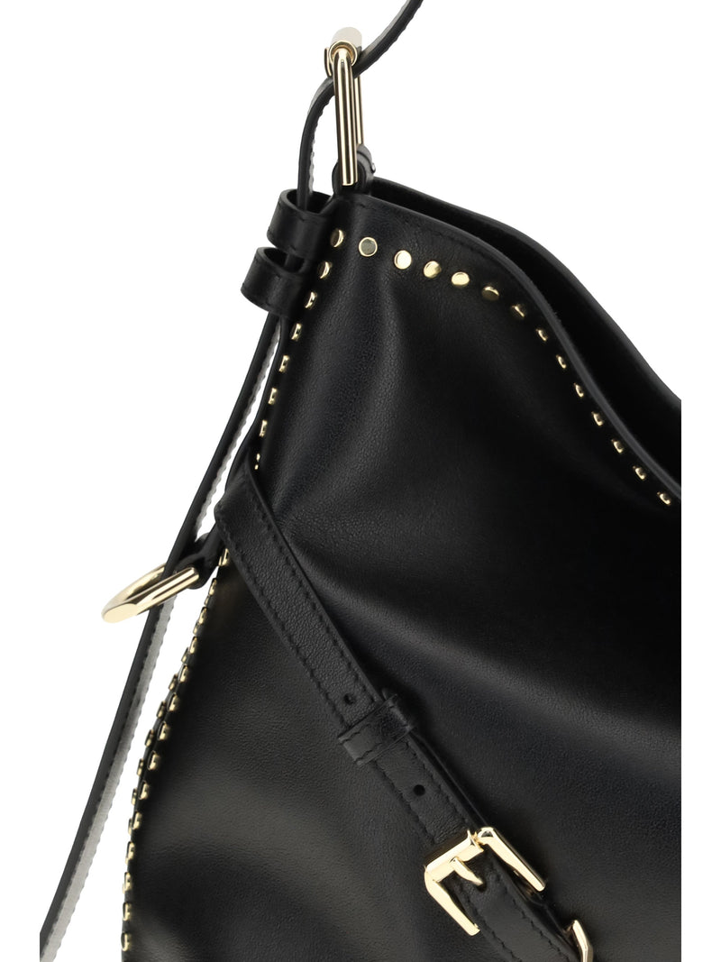 Givenchy Large Voyou Shoulder Bag — Black Calf Leather Bos Taurus
