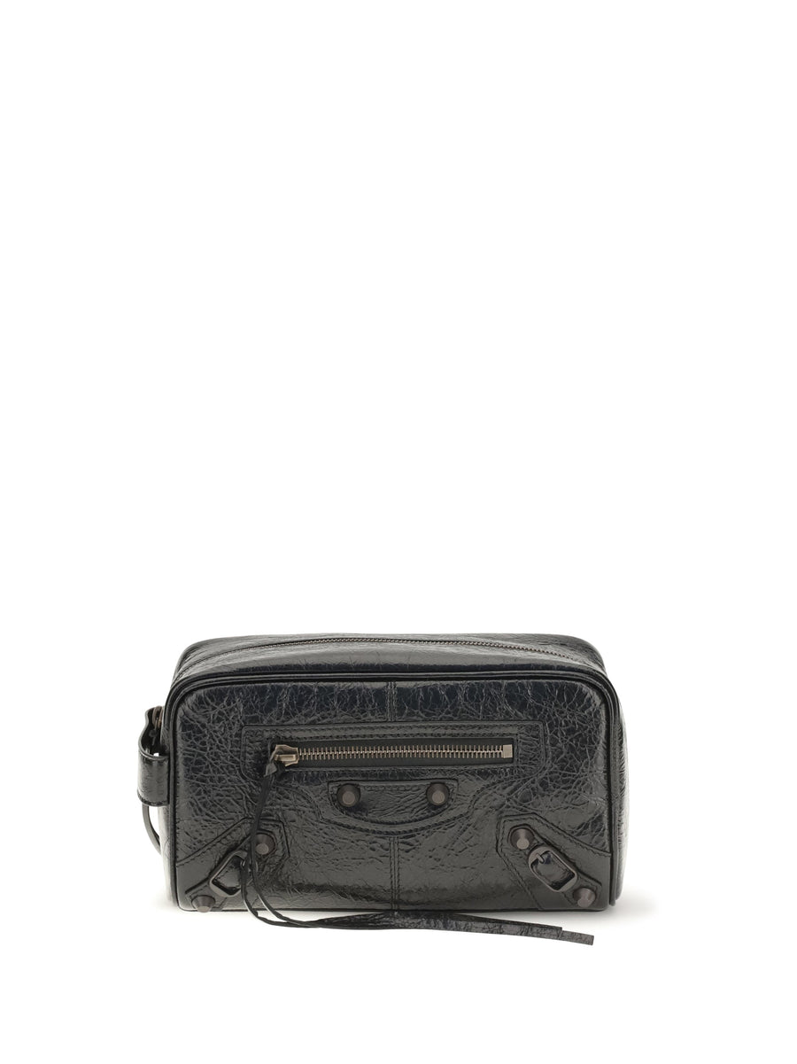 Balenciaga Le City Travel Wallet — Black Lamb Ovis Aries