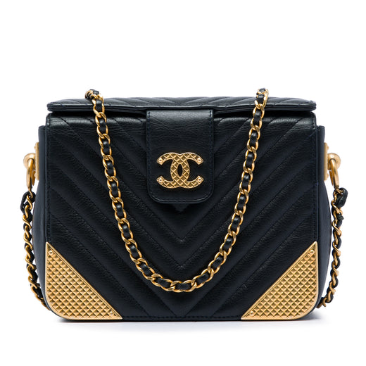 CC Chevron Calfskin Rock The Corners Minaudiere Bag - Image 1