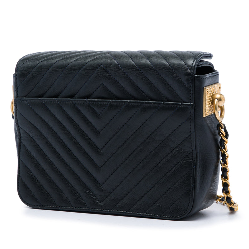 CC Chevron Calfskin Rock The Corners Minaudiere Bag - Image 2