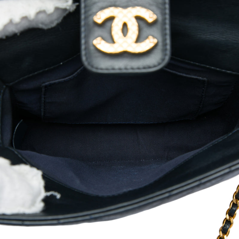 CC Chevron Calfskin Rock The Corners Minaudiere Bag - Image 4