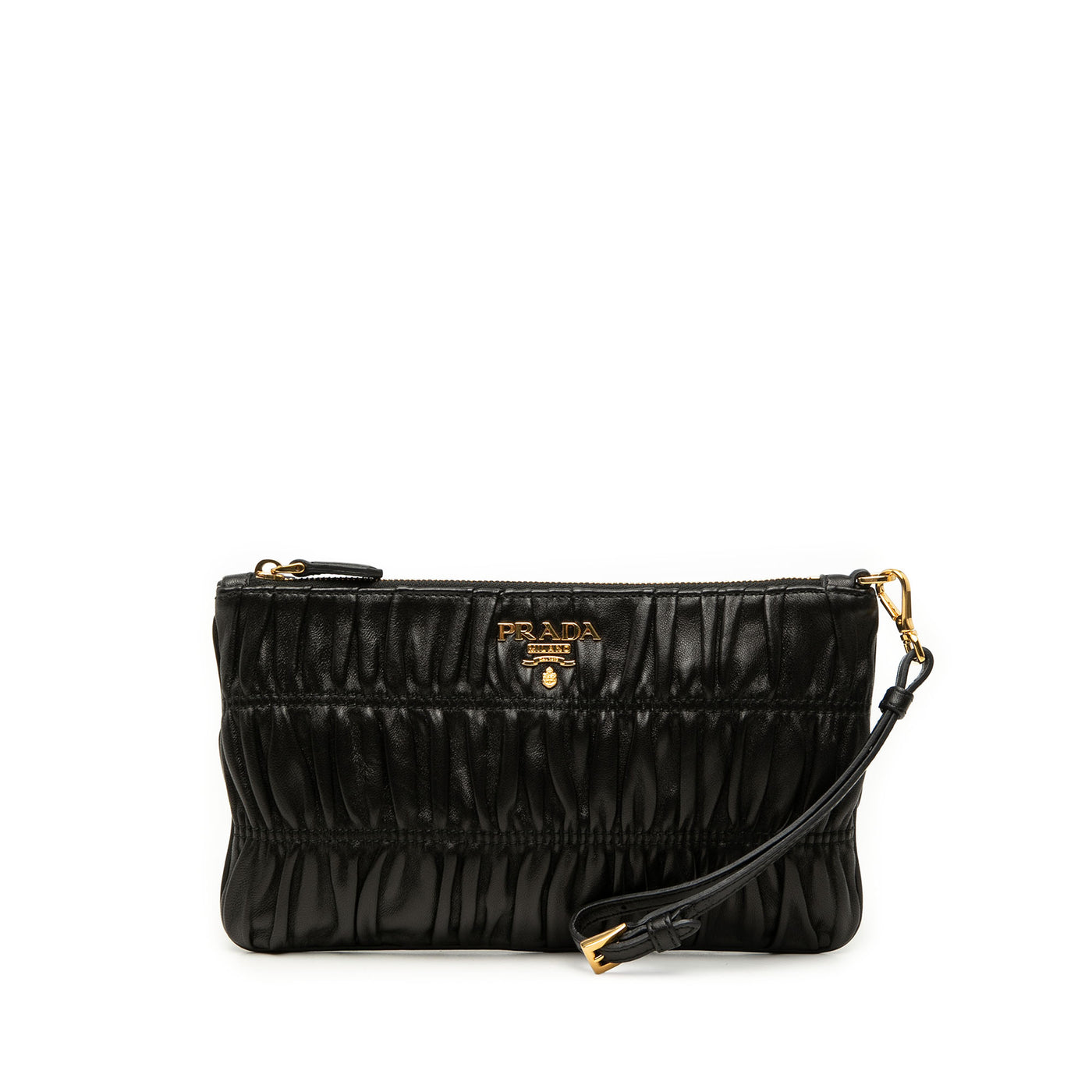 Nappa Gaufre Wristlet Clutch - Image 1