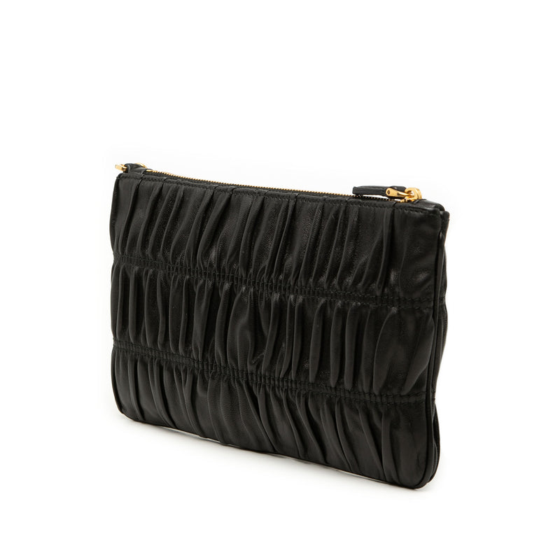 Nappa Gaufre Wristlet Clutch - Image 2