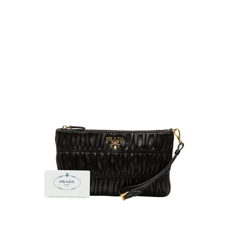Nappa Gaufre Wristlet Clutch - Image 7