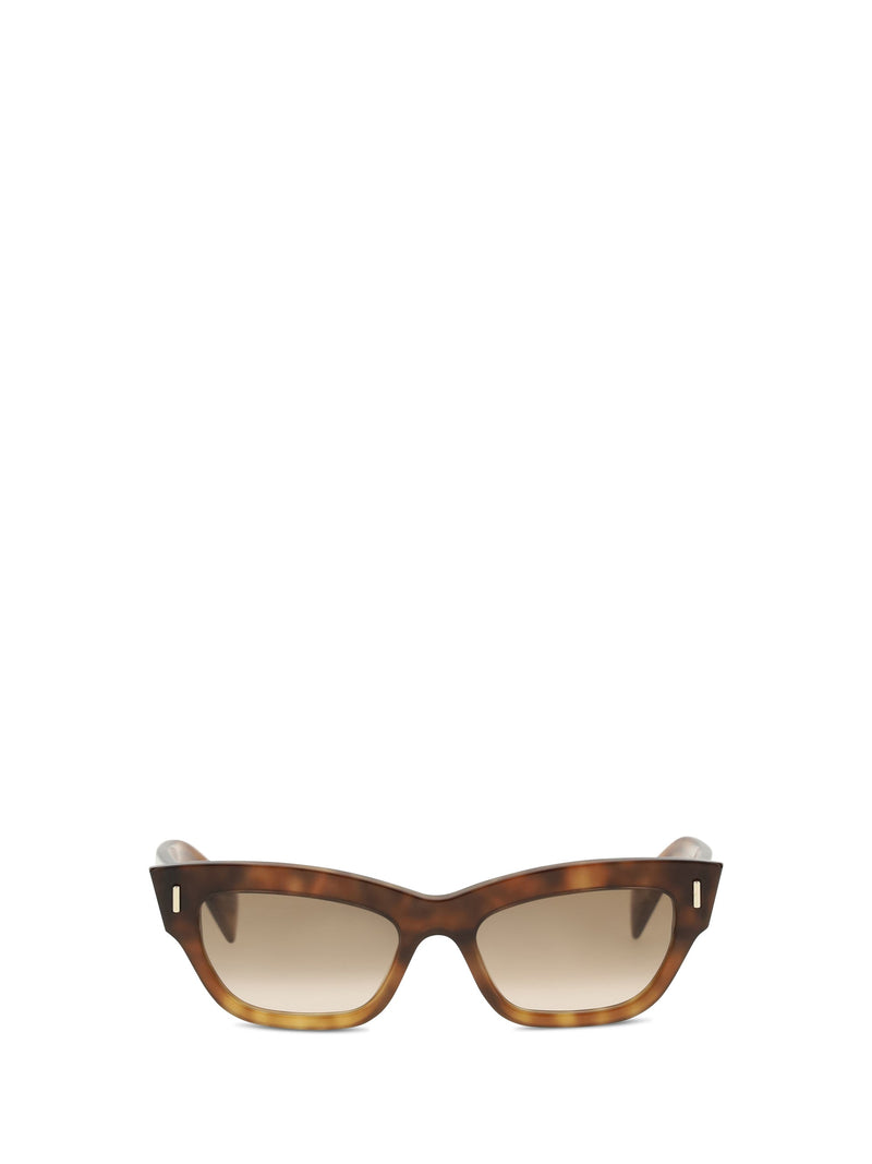 Alexander Mcqueen 872845j0749 Cat-Eye Acetate Sunglasses — Brown