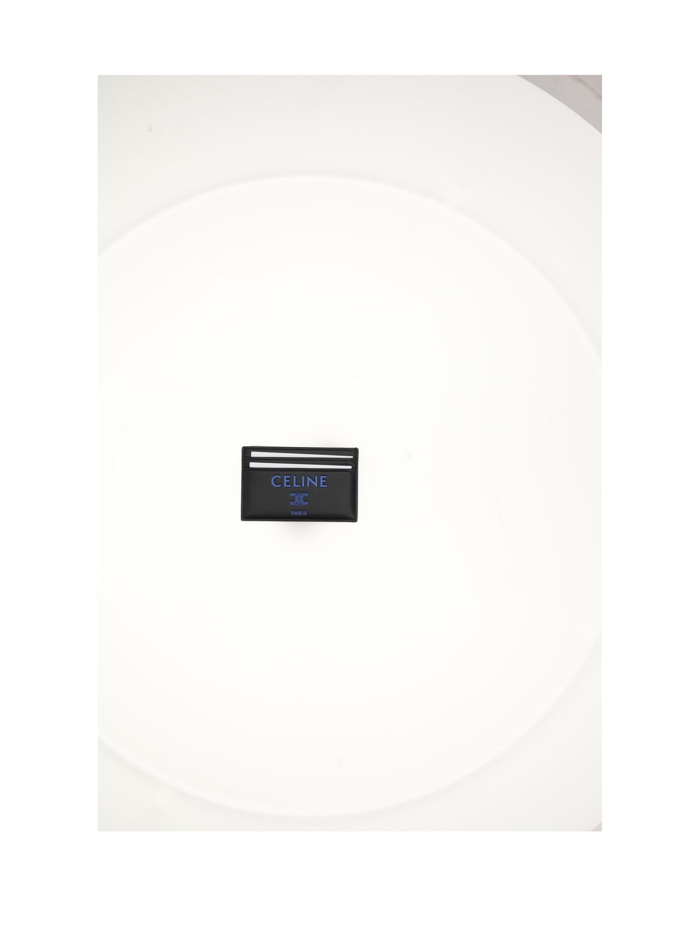 Celine Lambskin Card Case — Black Cases