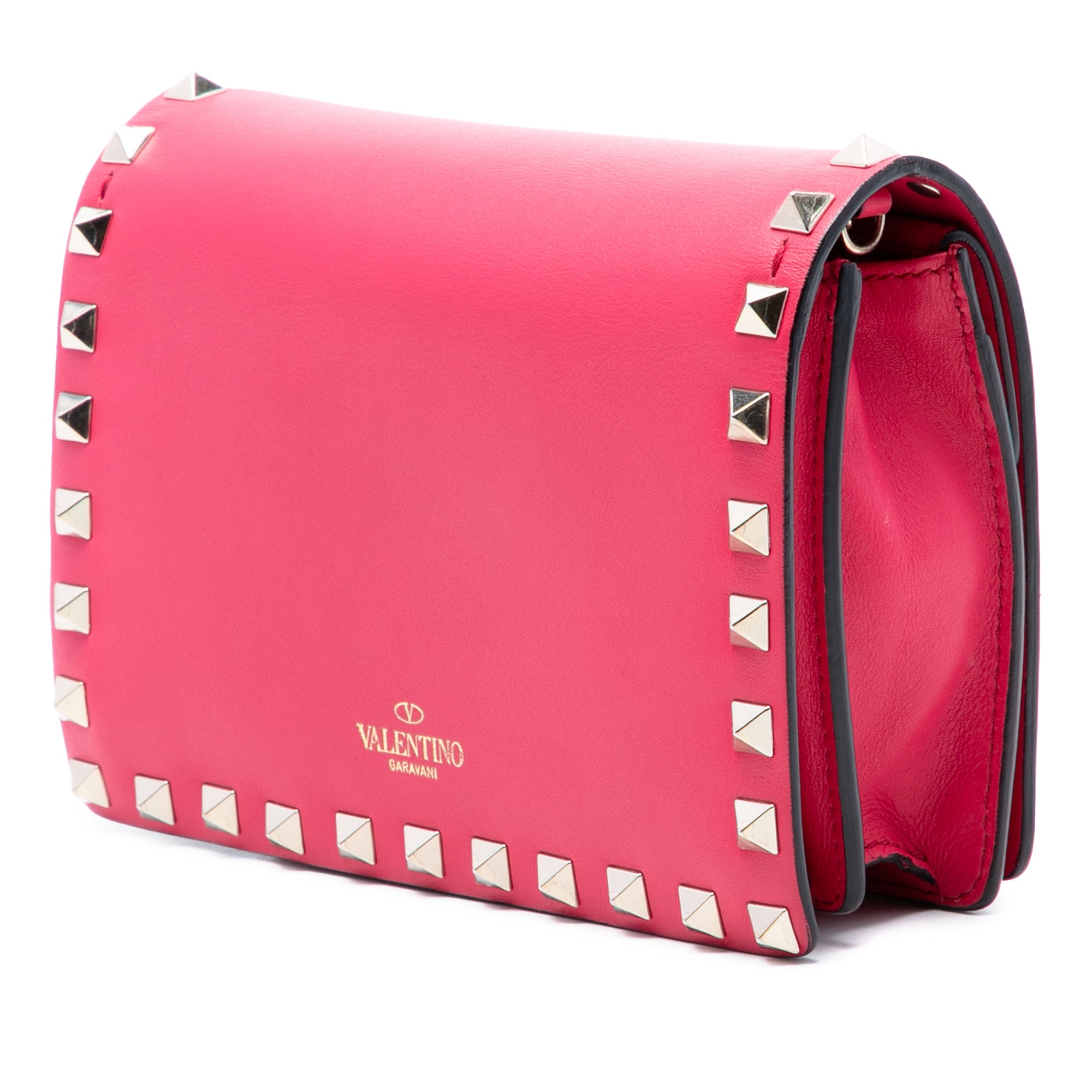 Leather Rockstud Chain Pouch - Image 2