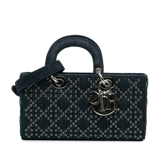 Medium Denim Cannage Eyelet Lady D Joy - Image 1